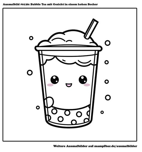 29 Bubble Tea ausmalbilder 